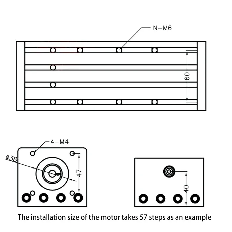 Nema23 Stepper Motor Linear Guide Rail Table Kit Sliding Table SFU1605 Ball Screw Motion Stage Single Axis Robot DM542 Driver