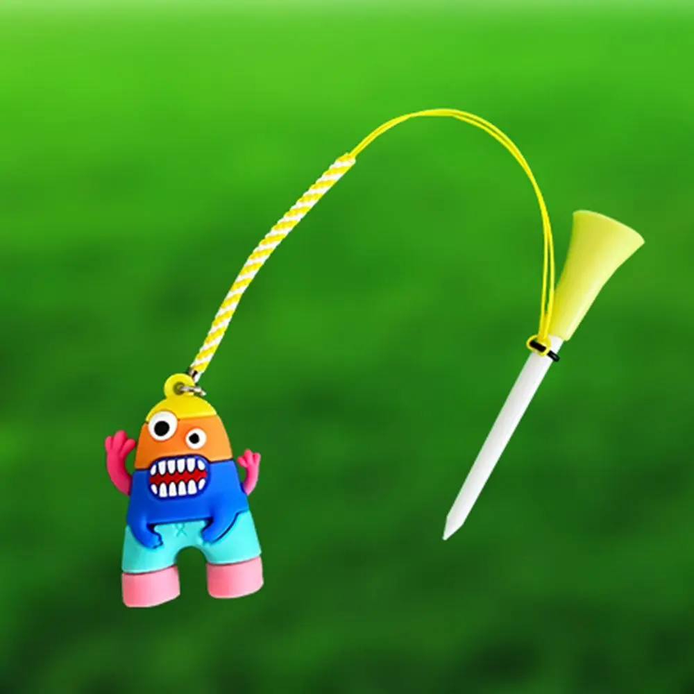 Golf Ball Holder 8.3mm Golf Ball Tees Astronaut Cartoon Golf Rubber Tees Easy To Find Prevent Loss of Golf Enthusiasts