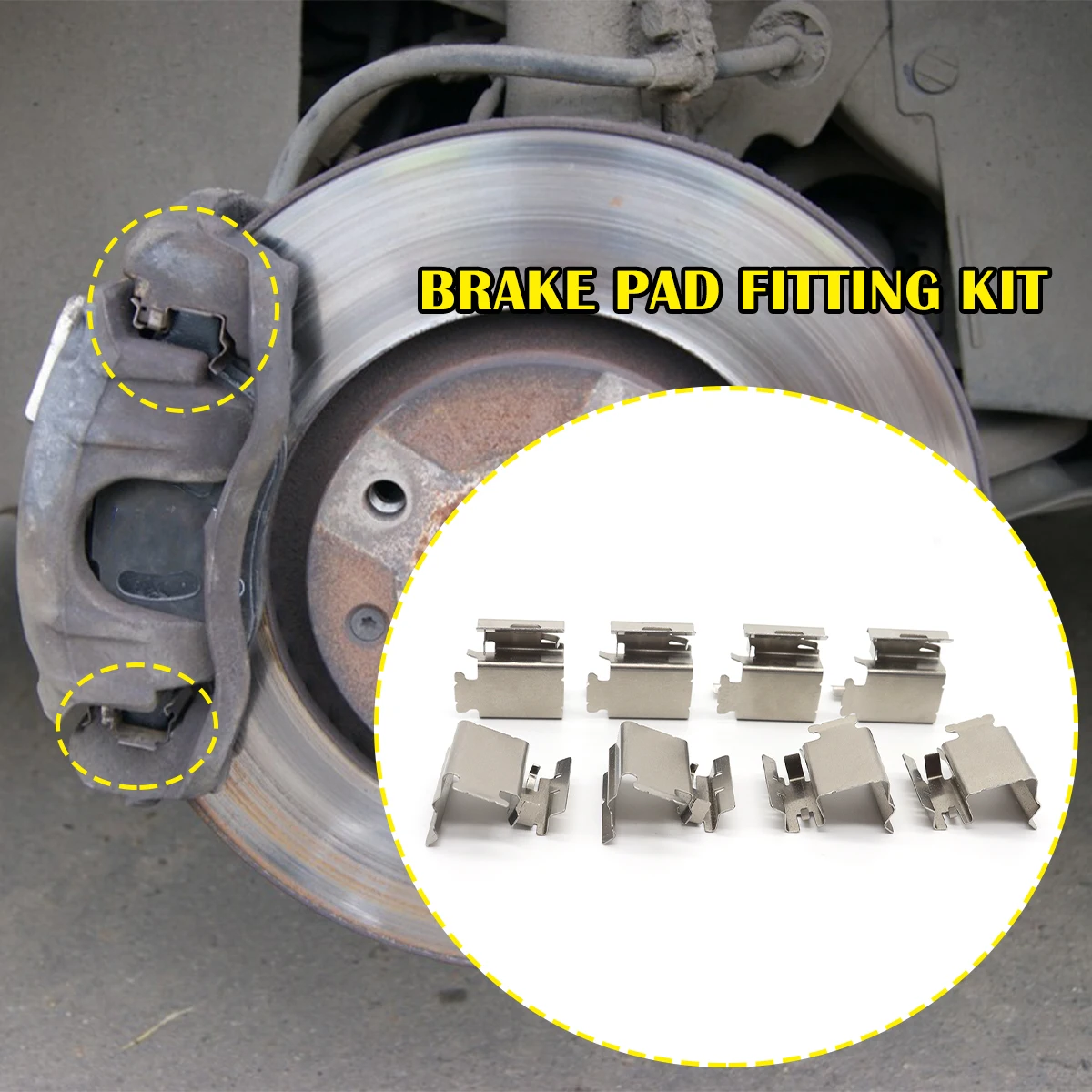 

Car Brake Pad Fitting Shoe Hardware Shims For Benz SPRINTER Opel YPSILON COMBO CROSSLAND Repair Kit Replacement Part Accessories