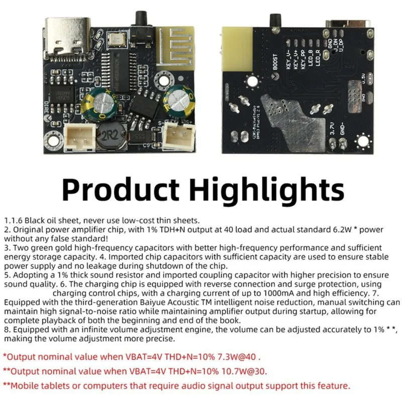 Y43A-BPM13 Plus Bluetooth 5.4 Mono Amplifier Board