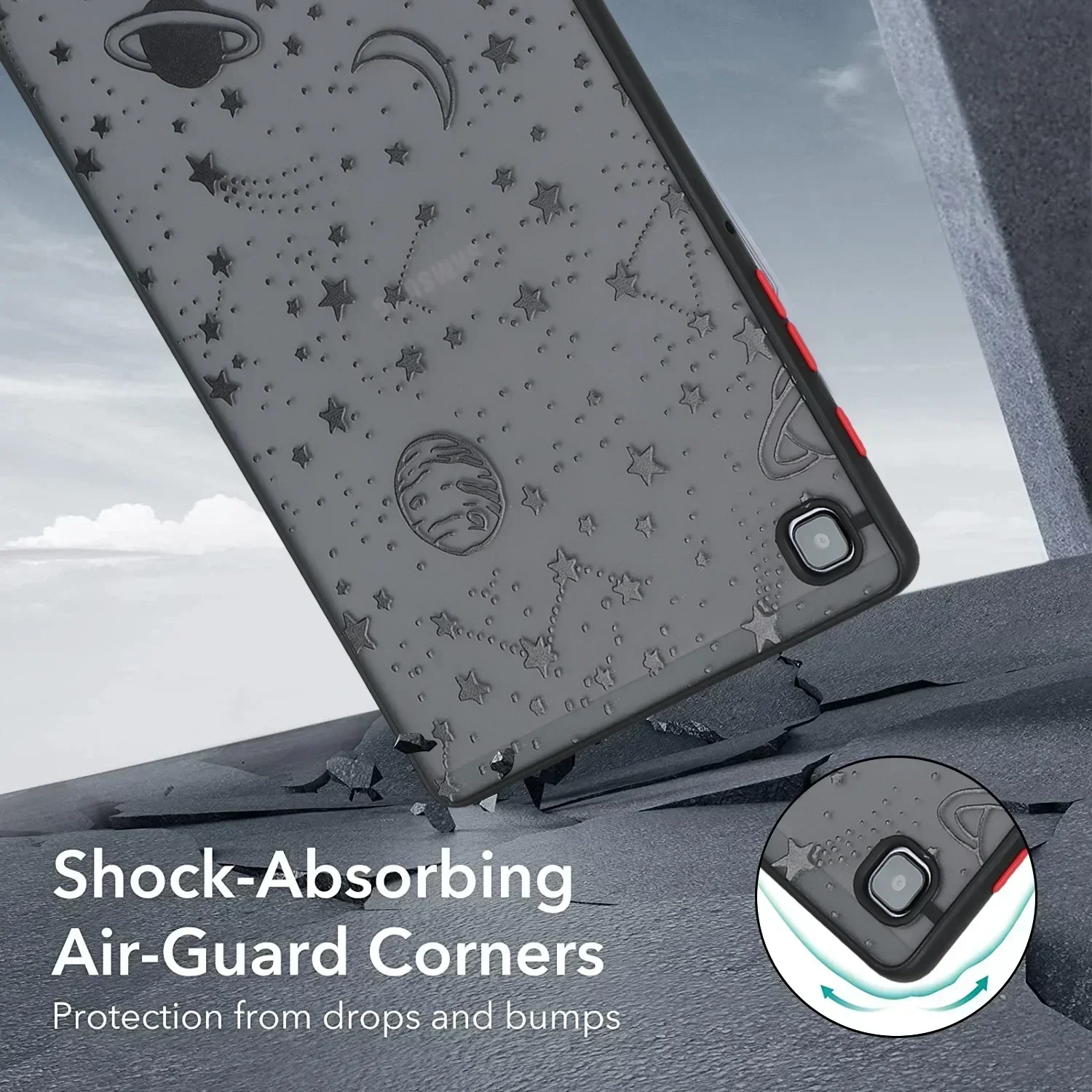 Para Samsung Tab A8 A7 S6LITE S7 S8 T870 A7lite funda transparente para tableta X800 X700 X200 P610 P615 T500 T505 T290 T225 T295