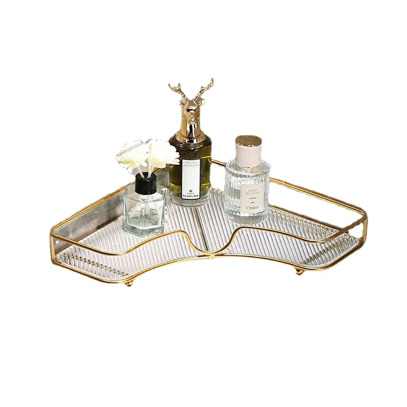 

YY Bathroom Corner Washstand Table Top Cosmetics Triangle Storage Shelf