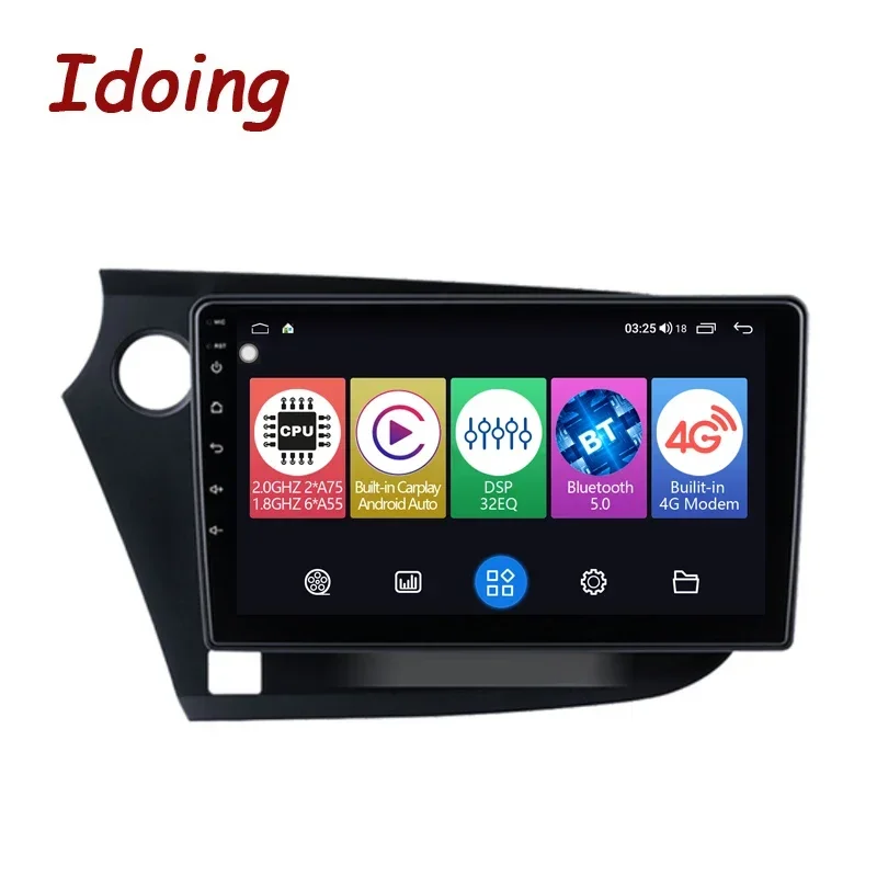 9”Car Stereo Android Auto Carplay Radio Player Navigation GPS For Honda Insight 2 LHD RHD 2009-2014 Head Unit Plug And PlayNODVD
