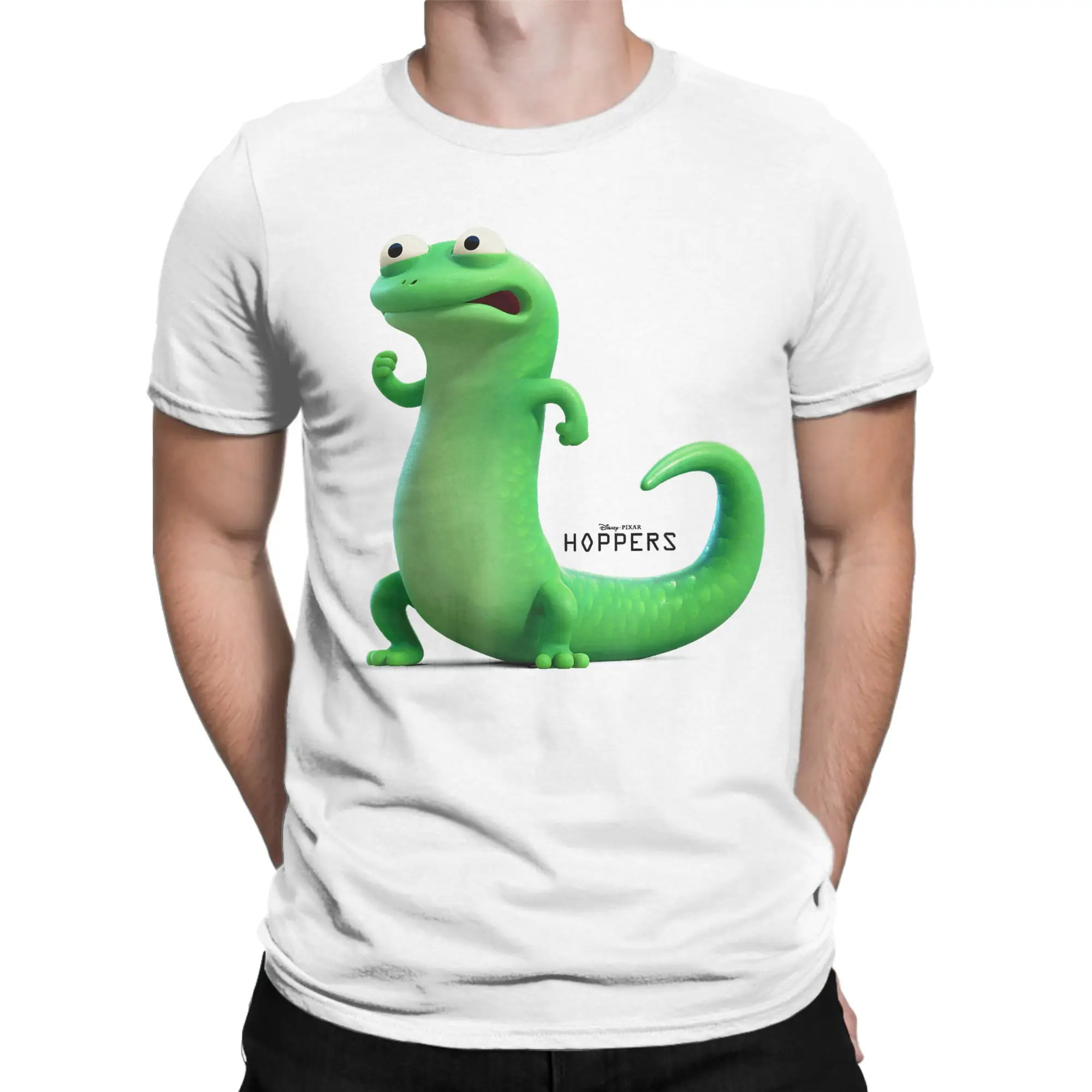 Hoppers Tom Lizard Angry Pose T Shirts for Men Cotton Leisure T-Shirt Round Neck  Tees Short Sleeve Clothes Gift Idea