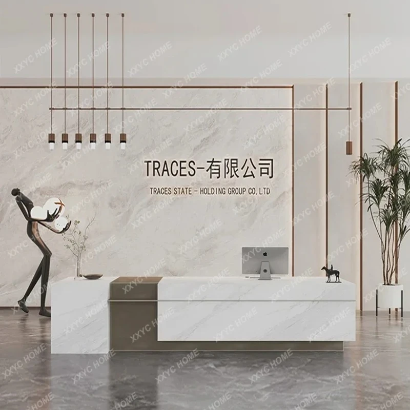 X-S  High-end slate marble company, reception desk training institution, hotel lobby sales office, bar table