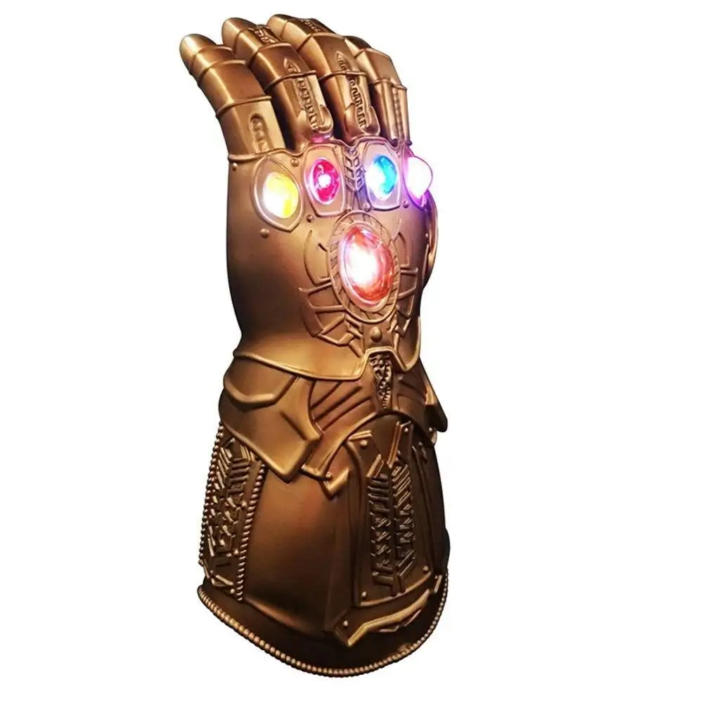 Halloween Cosplay Modell Leuchtender Handschuh Requisite Film-Modell Handschuh Abnehmbarer LED-Edelstein Rollenspiel-Geschenk Halloween Karneval Geschenk-Set – Detail 8