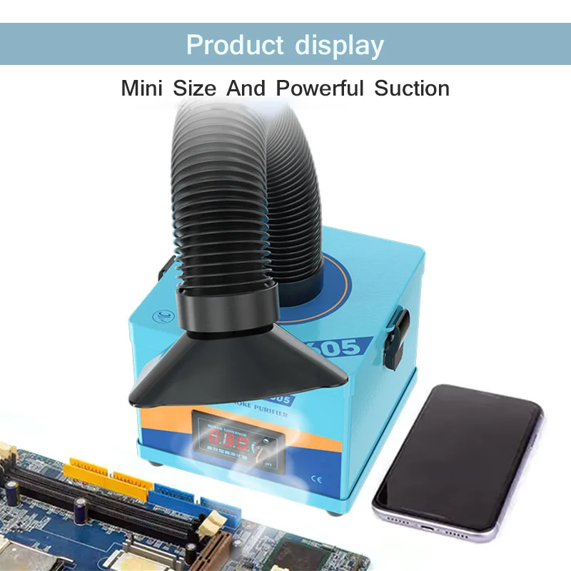 SUNSHINE SS-6605 purificatore di fumo con forte aspirazione strumento di purificazione della polvere di fumo per saldatura a filtrazione multistrato ad alta efficienza
