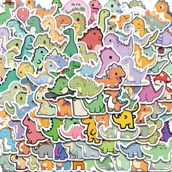 100PCS Cute Cartoon Short Legged Dinosaur Sticker Harajuku Suitcase Home Decorated DIY Scrapbook Coffee PVC Classic Sticker