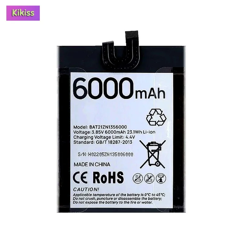 Replacement Mobile Phone Battery For DOOGEE S98 S98(BAT21ZN1356000) 6000mAh