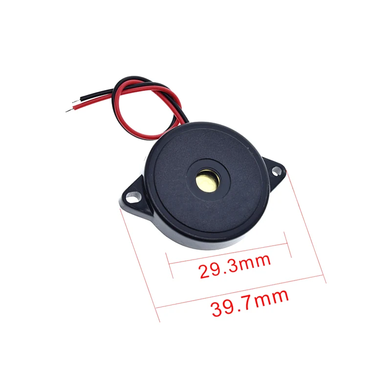 1PCS 30X5.5MM Enclosed Piezo Passive Buzzer Element W/Wires AT3040