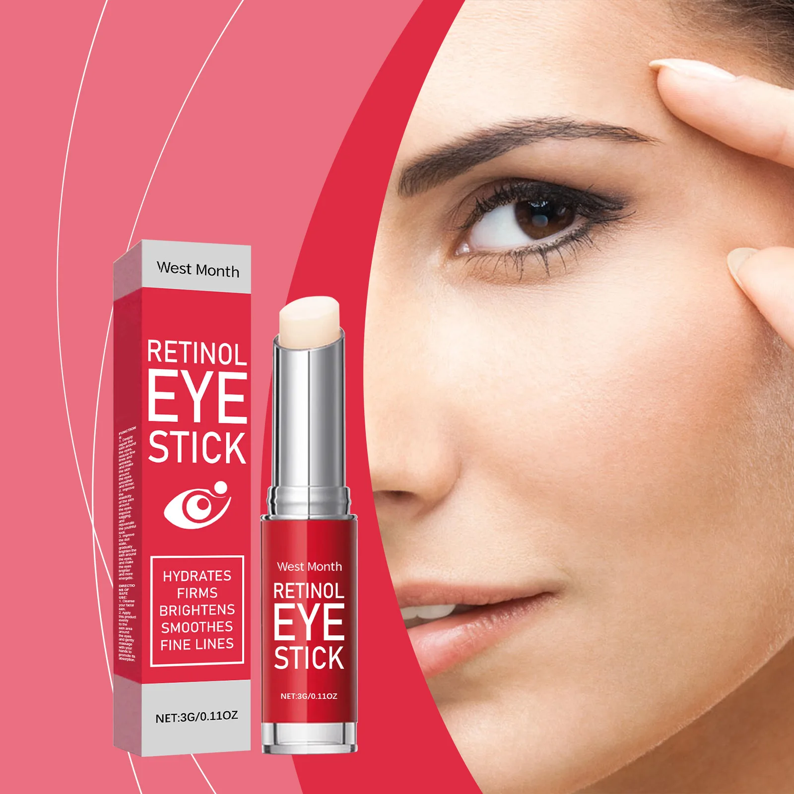 كريم عين الريتينول مع الكولاجين المضاد للشيخوخة كريم عين للتفتخ والحقائب تحت العينين بلسم يقلل من الهالات السوداء