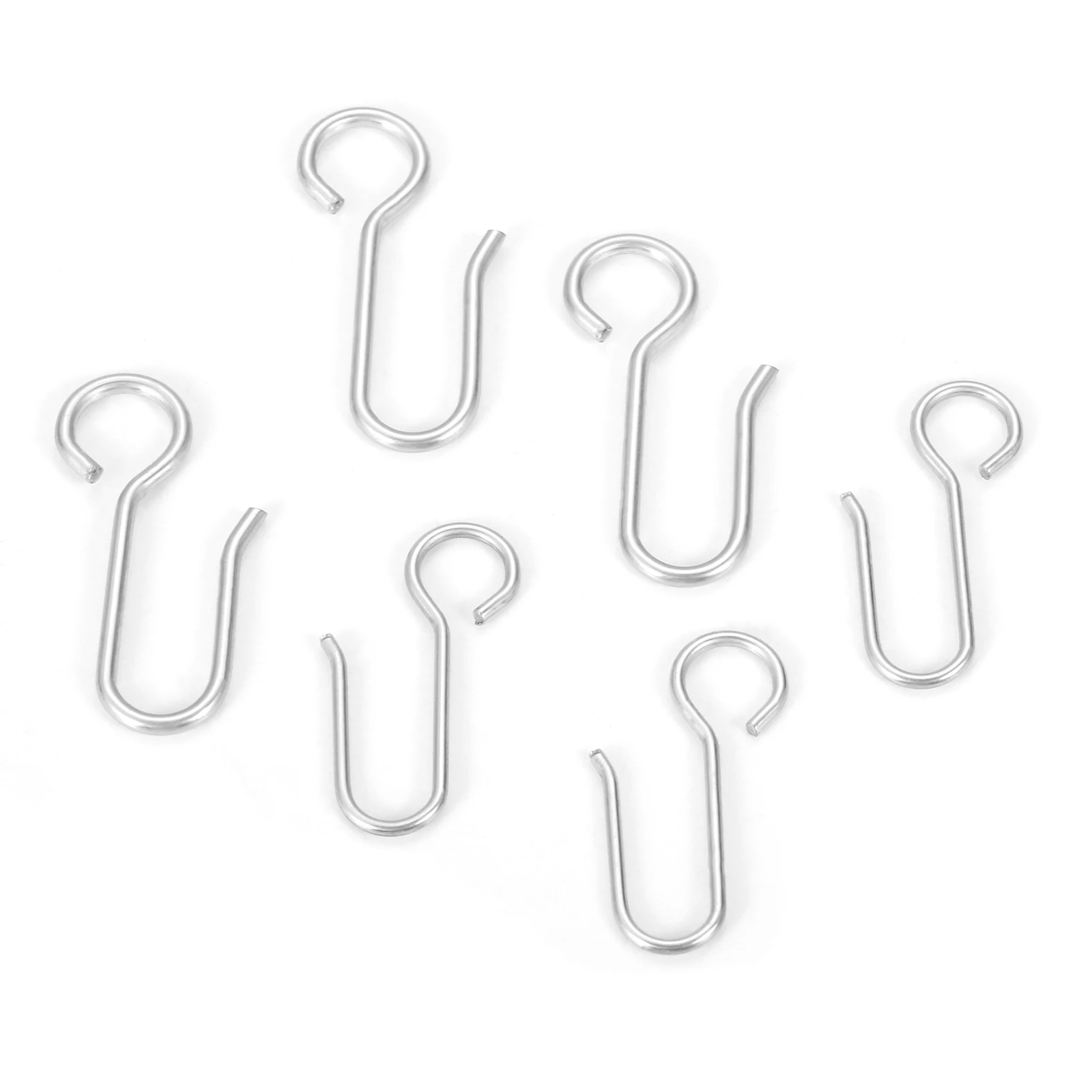 20Pcs S-Shaped Hooks Multifunction Hanging Pot Steel Pan Kitchen Gadget Storage Garden Plants Jewelry Closet Door Clothes Hanger