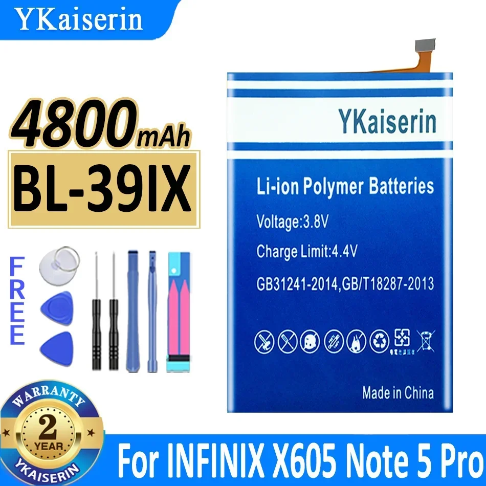 YKaiserin Battery BL-44CX BL-49FX BL-44AX BL-39IX For Infinix X687 Zero 8 8i CE9 Hot 8 9 Note 4 pro/5 Pro Spark 5 Pro Spark5 Pro