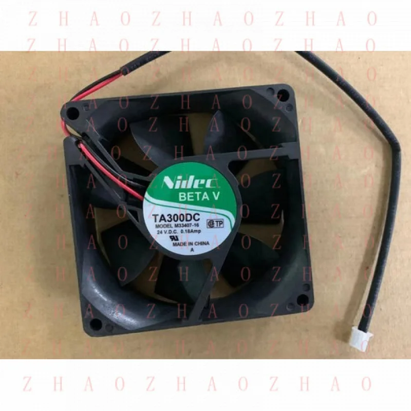 L+ for  Nidec TA300DC M33407-16 DC 24V 0.18A 2-Lines Inverter Cooling Fan 80*80*25mm