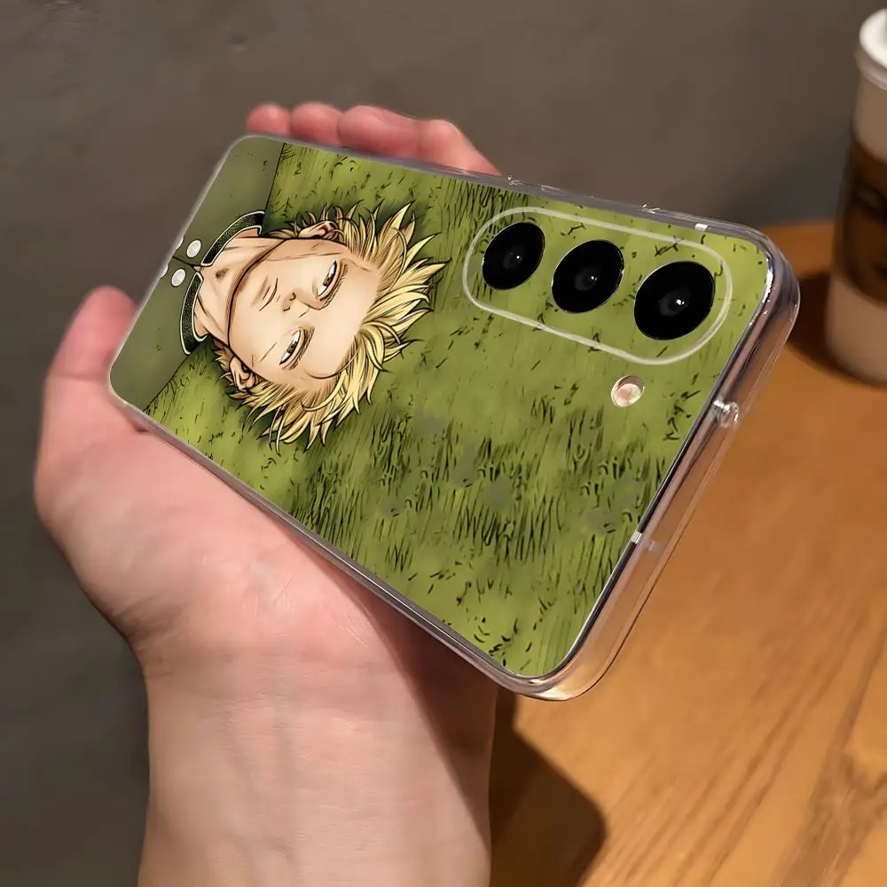 M-Manga Vinland Saga Phone Case For Samsung S26 S25 Plus S24 Plus S22 Ultra S23 FE S21 Plus S21 Ultra Transparent Cover