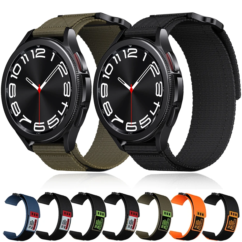 20mm 22mm Band For Samsung Galaxy Watch 6/4/5/pro/6 classic/Active 2/Gear S3 Nylon Bracelet For Huawei GT 3-2e-pro Correa Strap