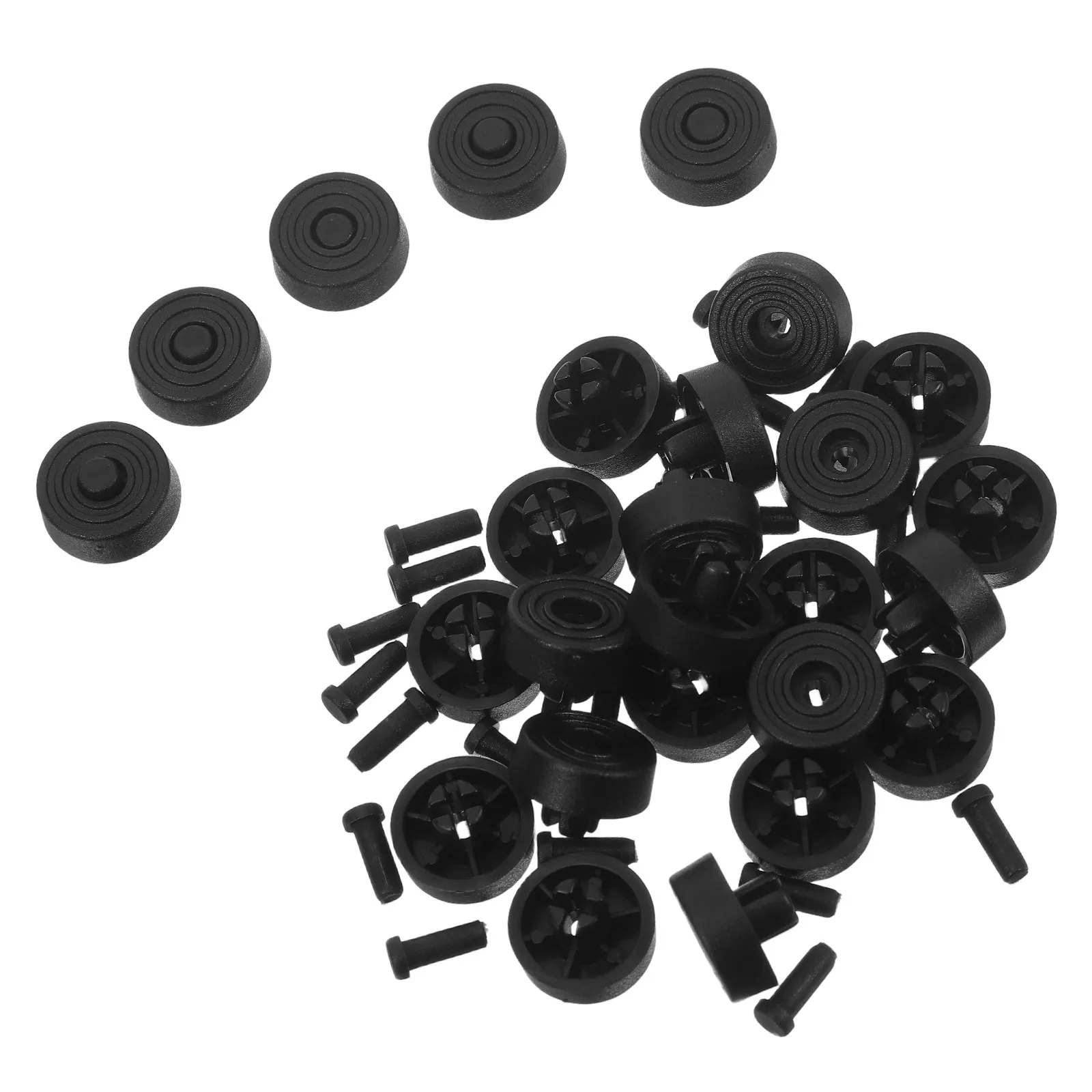 

25 шт. Противоударные накладки для корпуса ПК, защитные ножки для настольного компьютера, сменные ножки для корпуса, мебельные ножки, черные