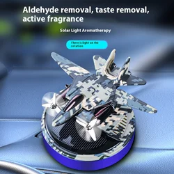 Solar Car Aromatherapy Airplane Rotating Car Diffuser Helicopter Fragrance Solar Propeller Rotating Perfume Diffuser Ornaments