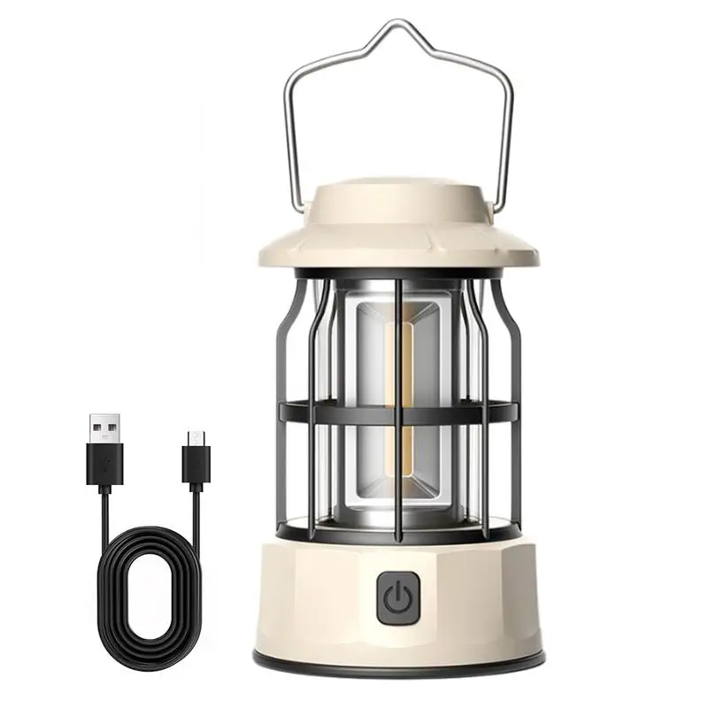 

Camping Lantern Outdoor COB Light Waterproof Outdoor Camping Lantern Camping Light Lamp Lantern Hangable Portable Rechargeable