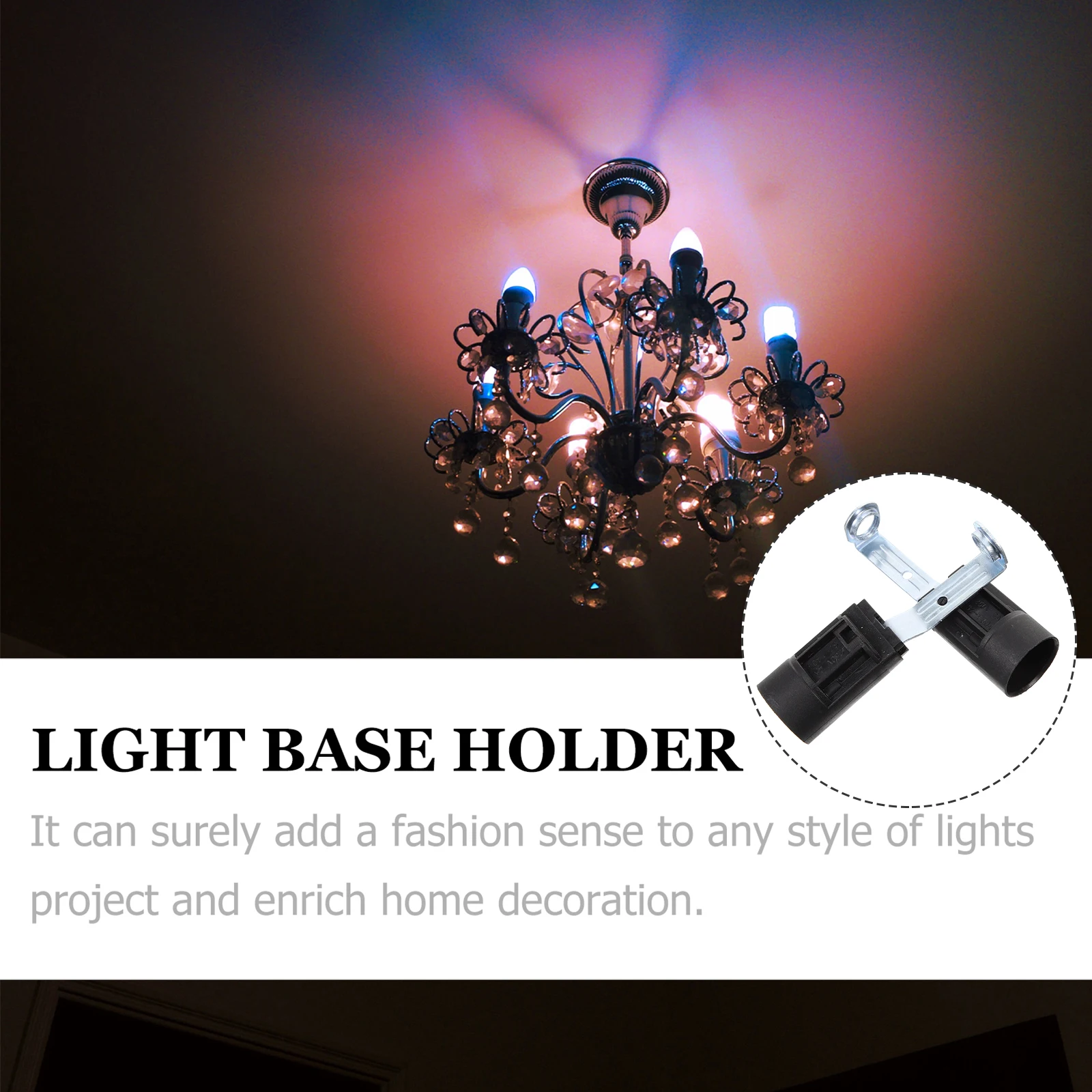 

6 шт. патроны для ламп E14, идеально подходящие для элегантности и очарования в любой космос, адаптер для цоколя для канделябры, замена розетки для канделябры