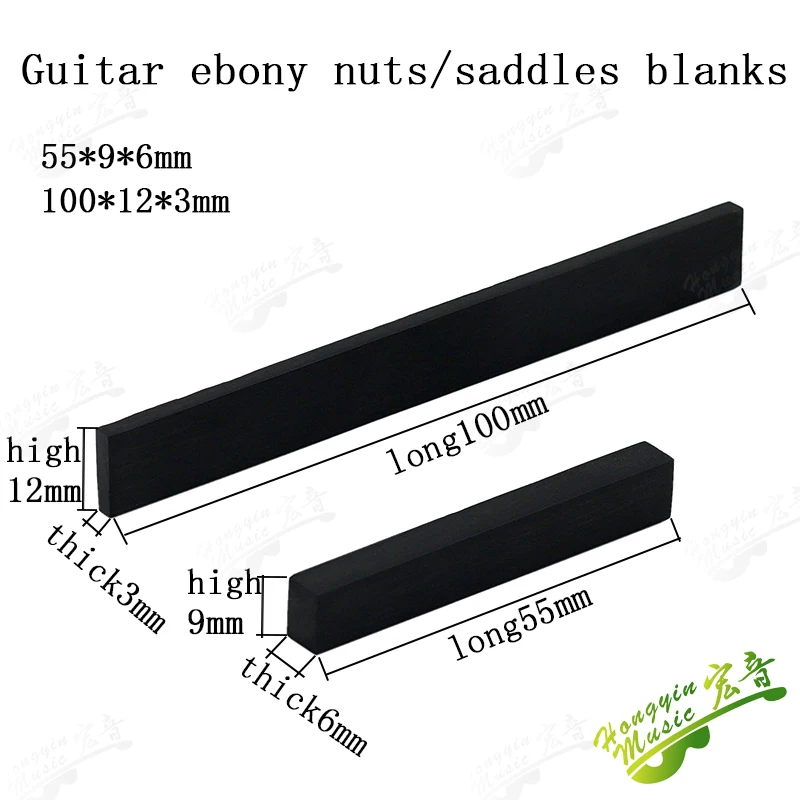 1 Set Real Bone Bridge Pins Nut Saddle Semifinished For Classical Acoustic Guitar Accessories