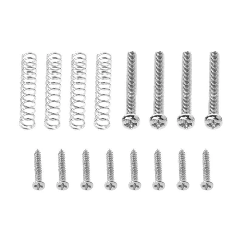 Humbucker Pickup Screws Springs Ring Surround Mounting Guitar Parts Black
