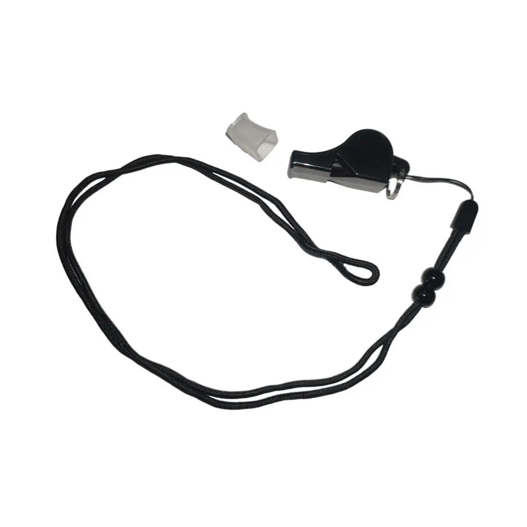 Outdoor Emergency Whistle Lanyard ABS Loud Survival Rescue Whistle Safety Gear for Coaches Hiking Camping