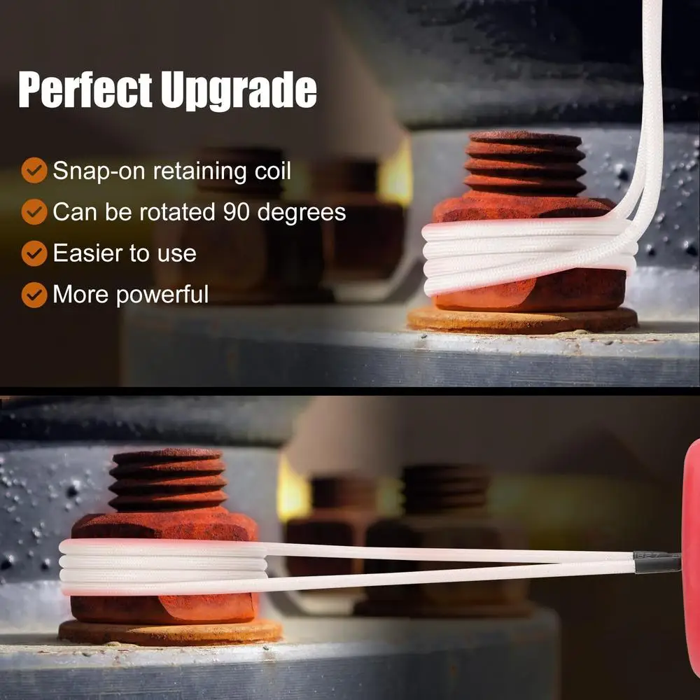 1100W 110V Tenuto In Mano Kit Riscaldatore A Induzione Magnetica Bullone Rimozione Ruggine Dadi Viti Ingranaggi Pulegge Cuscinetti Parti Metalliche Calore