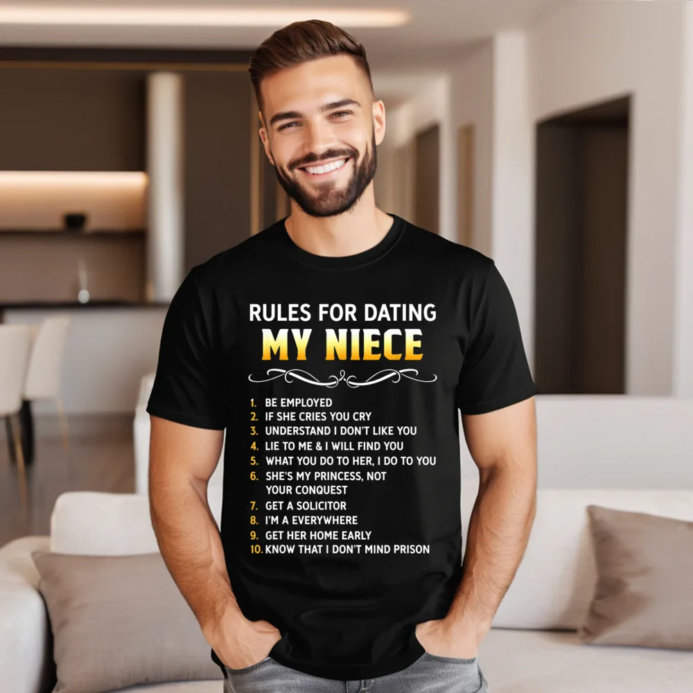 Ru es For Dating My Retro Normal Tops & Tees O-Neck Christmas Pure Cotton Short Sleeve T Shirts Grandpa Casual T-shirts