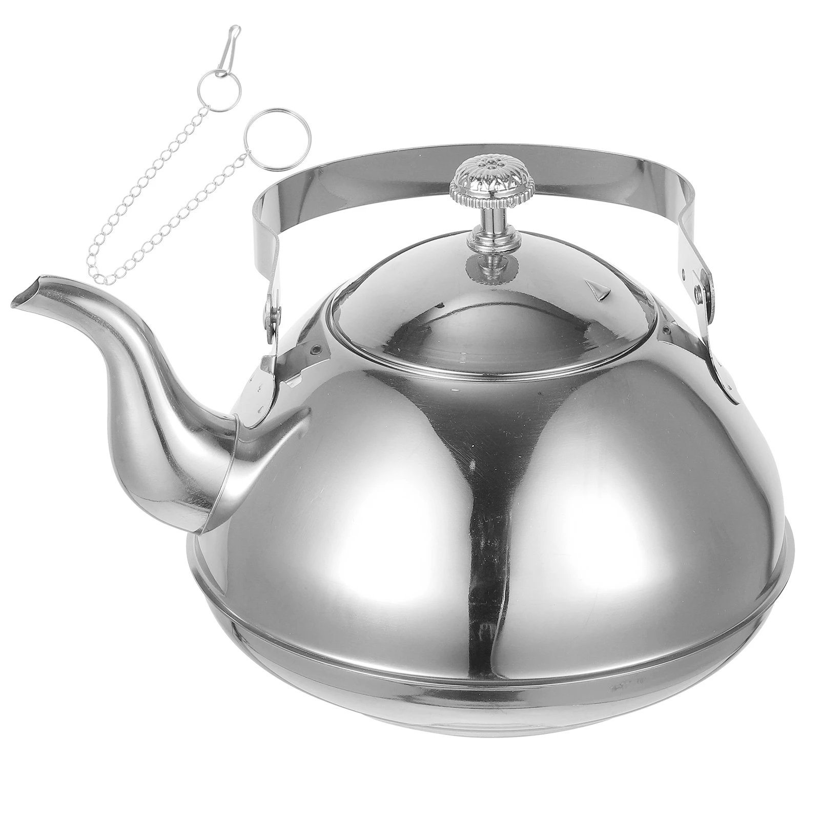 

1pc Stainless Steel Teapot Household Large Capacity With Filter Anti-Scald Handle Kitchen Tea Pot For Induction Cooker