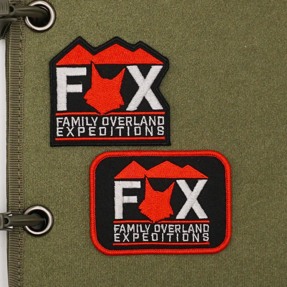 Family Overland Expeditions,High quality embroidery patches,Tags and badges with hooks ,for clothing ,hats and backpacks