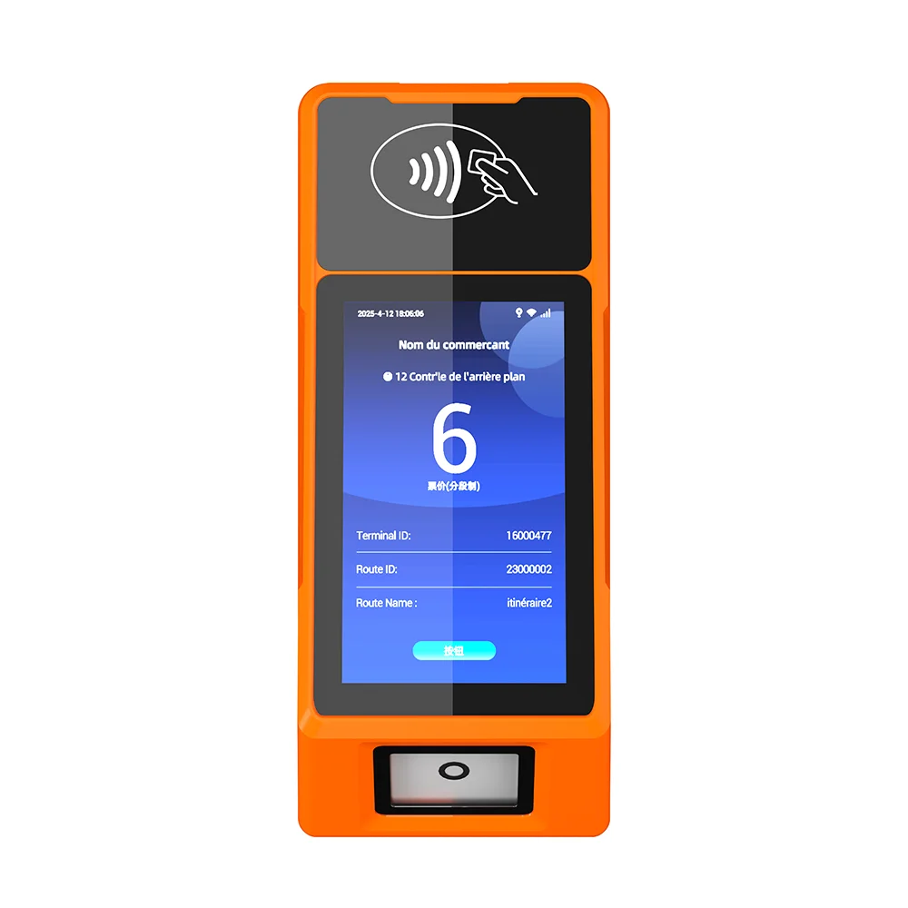 M10L Linux Bus Validator Terminal E-Ticketing Terminal EMV L1/L2 3G/4G WiFi GPS Terminal NFC QR Code Card Reader for Public Bus