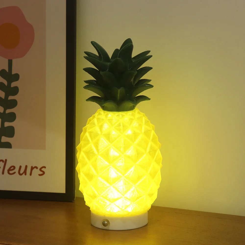 Creative PLA imitation fruit pineapple statue night light bedside scene atmosphere decoration ornament