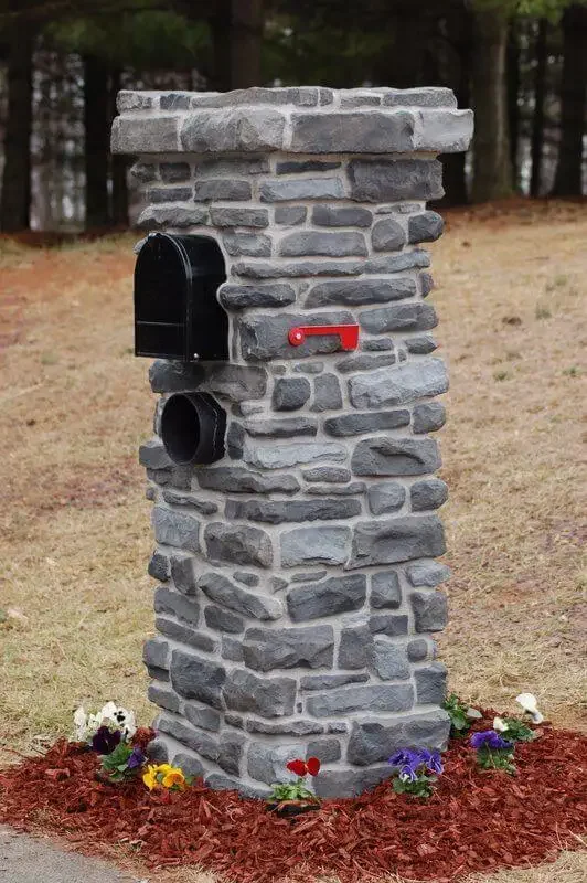 Stone Mailbox for Garden Decoration Mailbox Outdoor Natural Stone Mailboxes