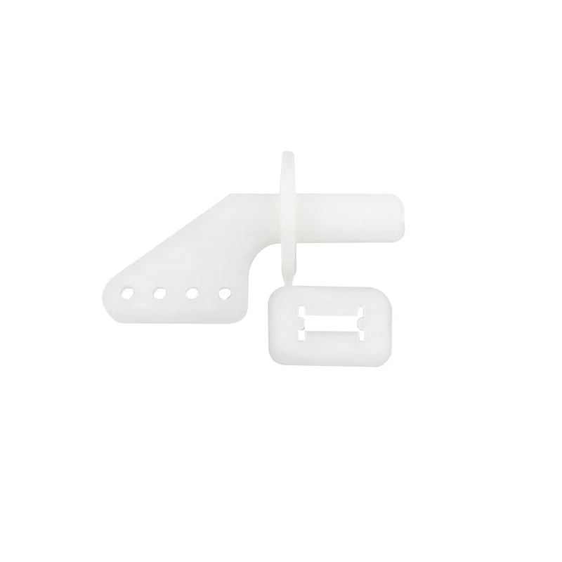 20pcs White Plastic Servo Horn+Clevis 1mm Steering Pull Rod Linkage Chuck Pluggable 4-hole Servo Horn For DIY RC Airplane Model
