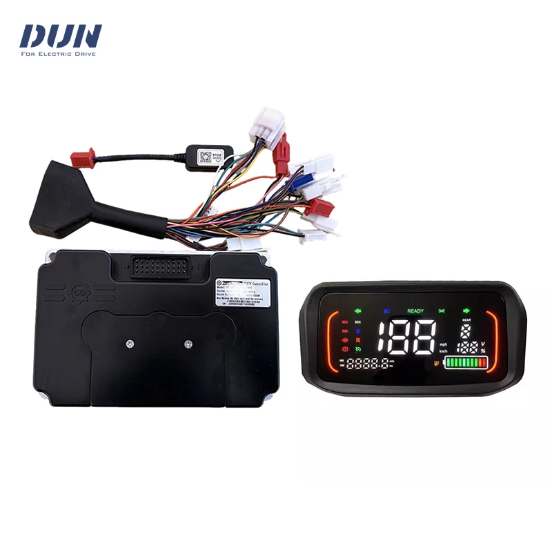 

ND72450 48V-72V Hall Sensor DC 200A Phase 450A BLDC Motor Motherboard Fardriver Controller with N7 Display Speedometer