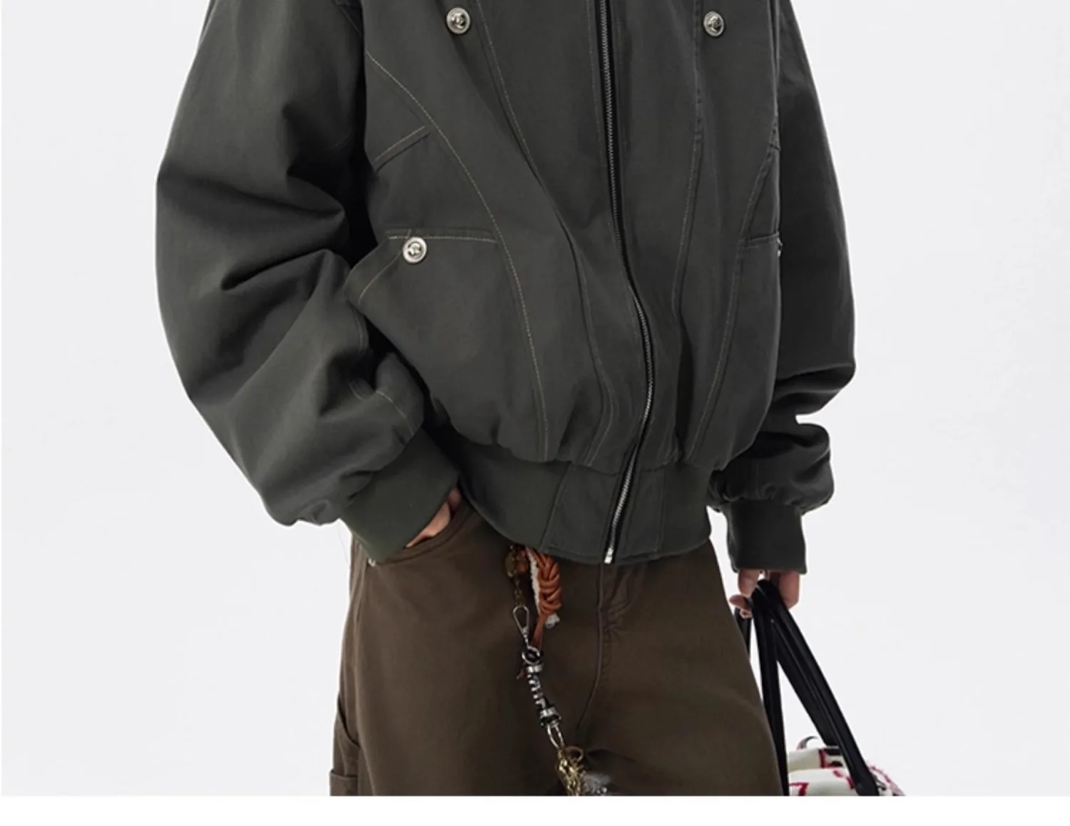 

Men's Winter Thickened and Warm Flannel Hooded Jacket for Workwear