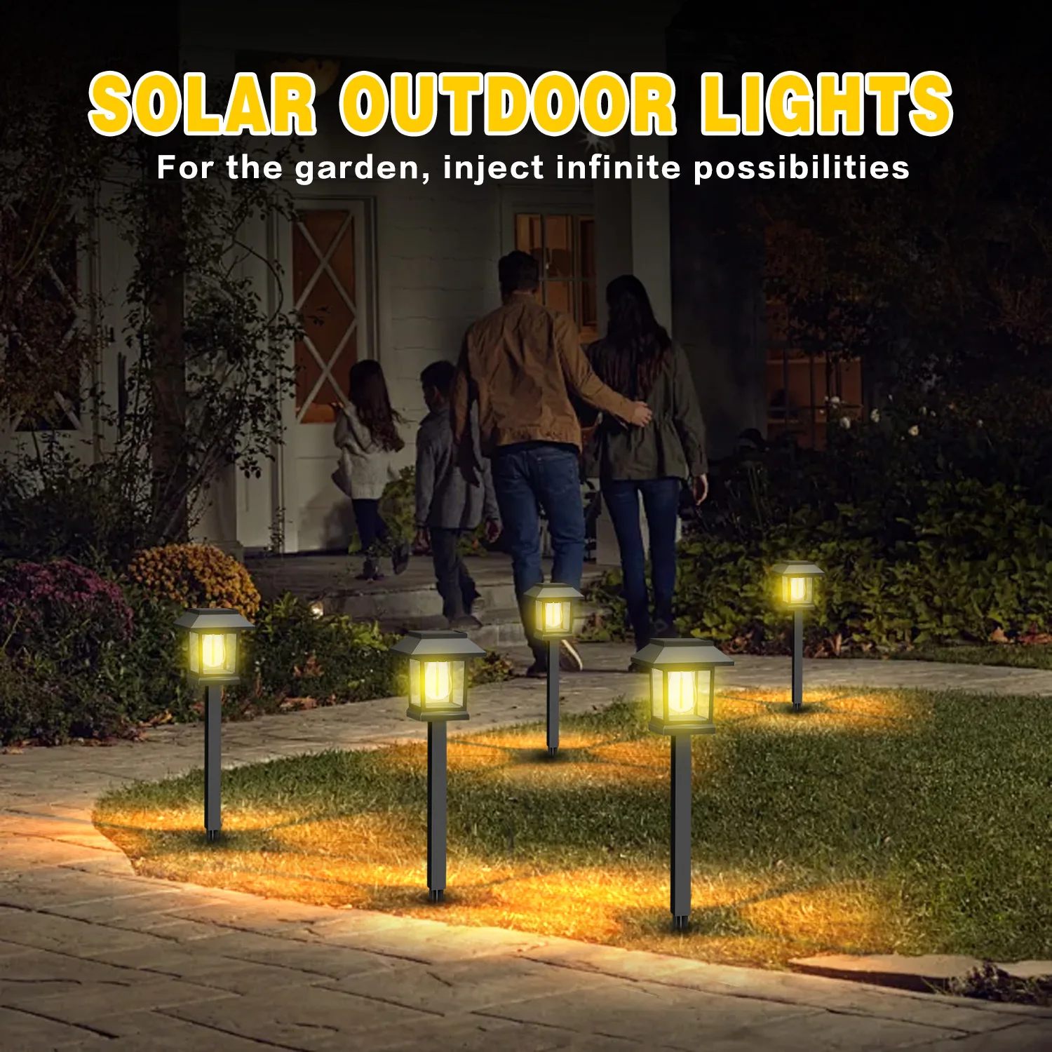 

Солнечные фонари для газона, садовые уличные лампы на солнечной энергии, водонепроницаемые ландшафтные фонари, освещение для дорожки, патио, декоративные светодиодные лампы