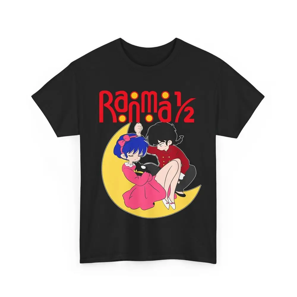 Футболка Ranma 1/2, футболка Ranma и Akane черного цвета, Аниме подарок