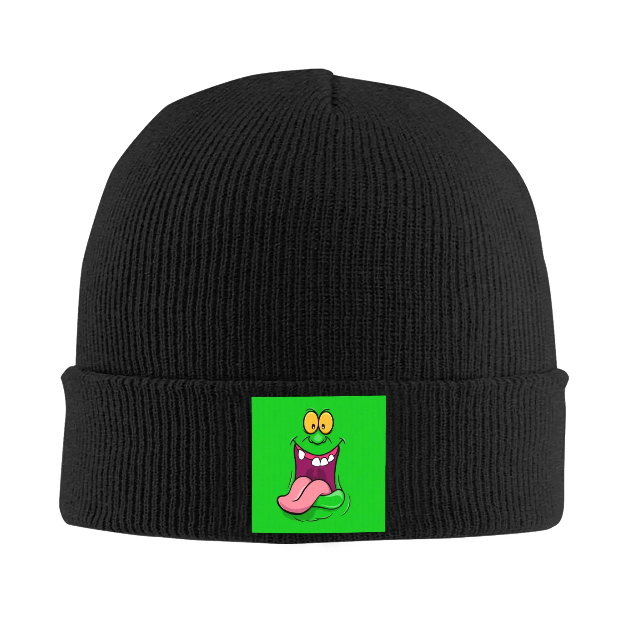 Ghosts Movie Beanie Cap Unisex Winter Warm Bonnet Homme Knitted Hat Hip Hop Outdoor Busters Film Halloween Skullies Beanies Hats
