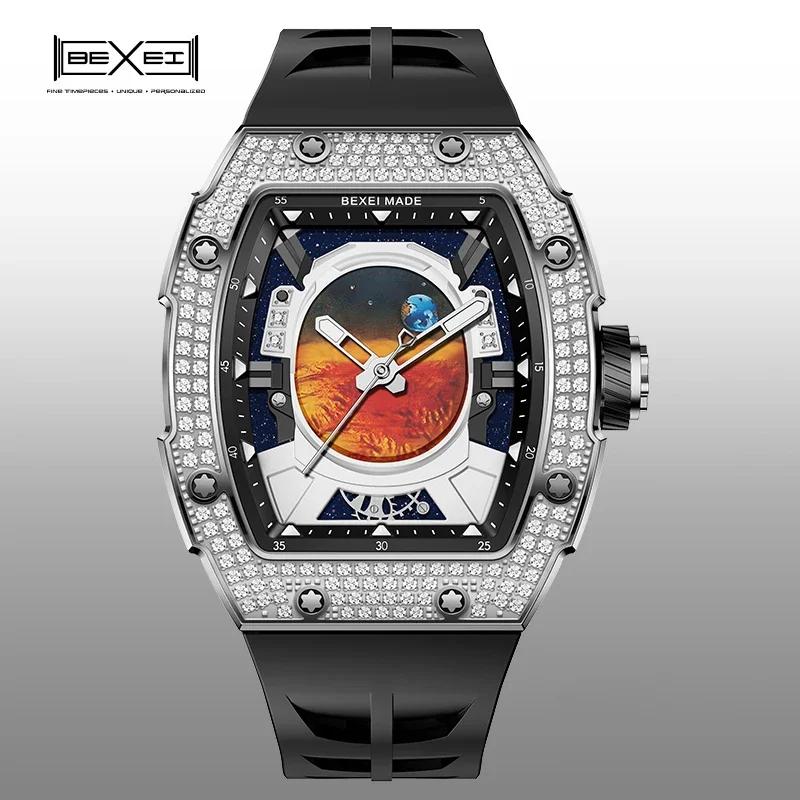 

BEXEI Series watches man Automatic Mechanical 316L Stainless Steel Sapphire Watches for man Fashion Vintage9802