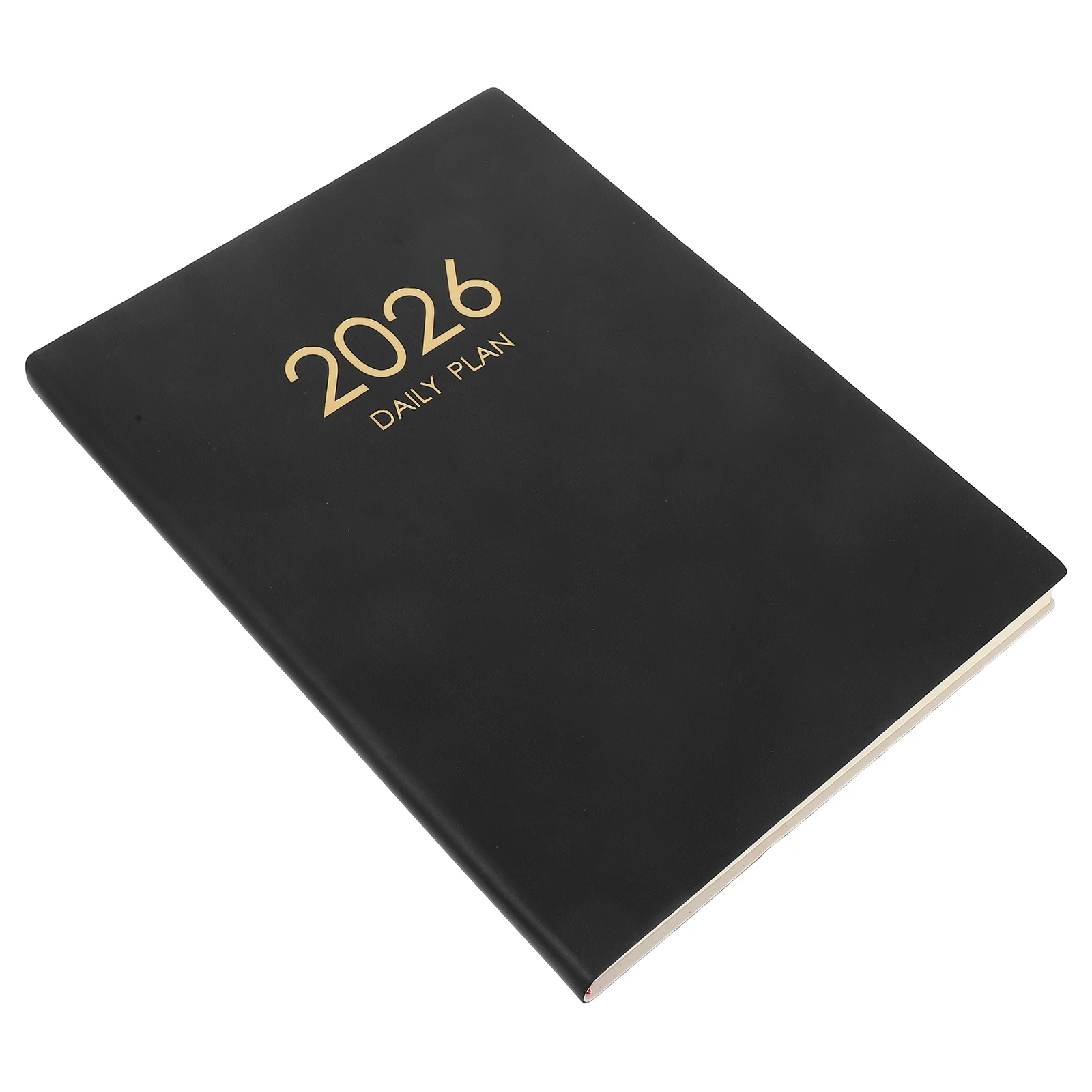 تقويم مخطط 2026 مقاس A4 11.2 × 8.2 غطاء PU تخطيط إنجليزي كتاب جدول أعمال التخطيط اليومي الشامل #1