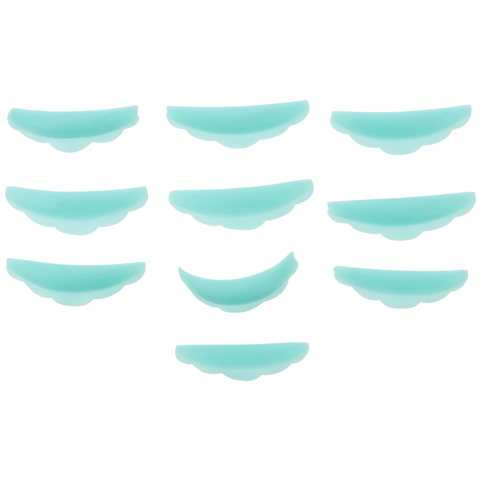 10 أزواج من جوانات بيرم الرموش من السيليكون قابلة لإعادة الاستخدام أداة تطعيم الرموش لصالونات العناية بالجمال ملصقات العين من السيليكون سهلة التنظيف #6