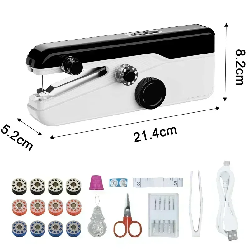 Handheld Sewing Machine,Portable Electric Hand Mini Singer Sewing Machines,Two Speed Adjustment Sewing Machine for Beginners