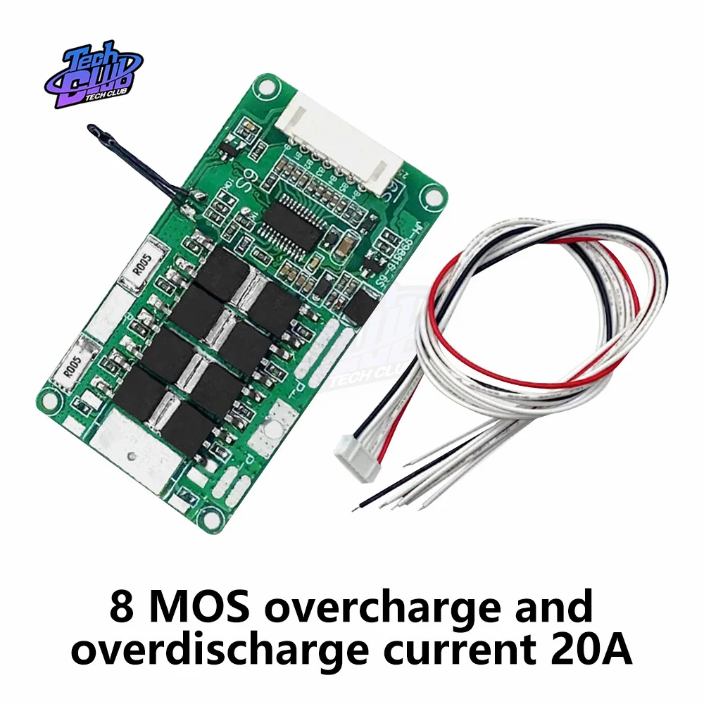 6S 22.2V 10A 15A 20A 25A li-ion Lithium 18650 scheda di carica porta comune protezione da cortocircuito per accessori per elettroutensili