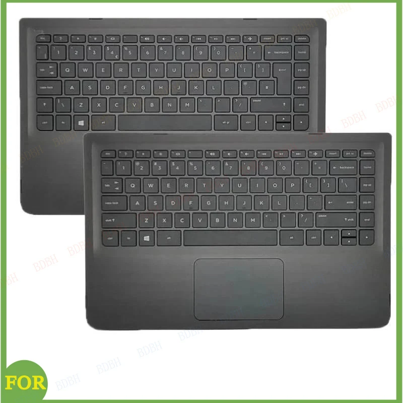 

Клавиатура для ноутбука HP Pavilion X360 13-S 13-S000 (США/Великобритания), верхняя крышка (палмрест) с английской раскладкой, сменный корпус, артикул 809829-001