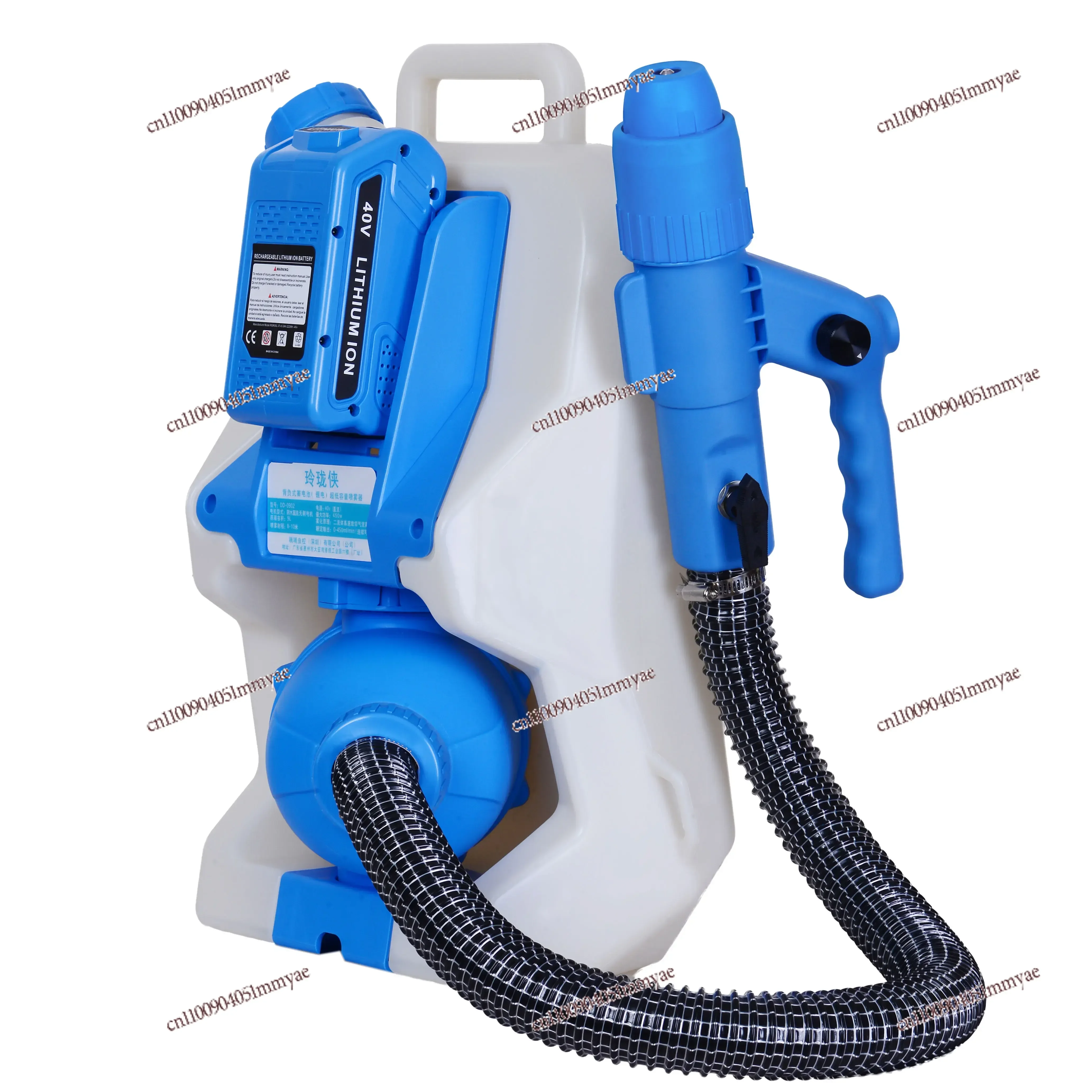 Backpack 9L Cordless rechargeable Battery Fogger Mister fogger machine sanitizing ulv cold fogger mist sprayer