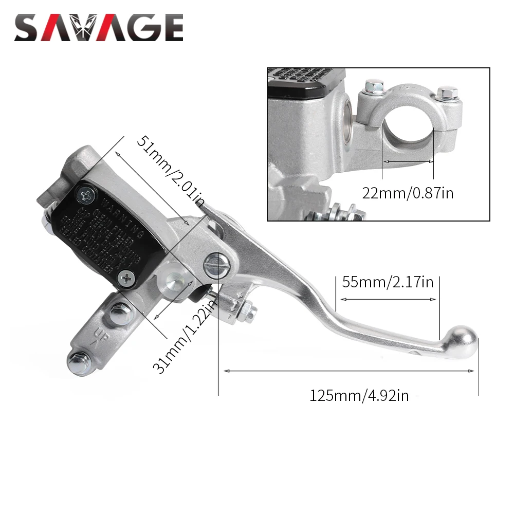 Hydraulic Clutch Brake Master Cylinder Lever For EXC EXCF SX SXF SX-W XC-W XC-F 150 200 250 300 350 400 450 Motorcycle Oil Hose
