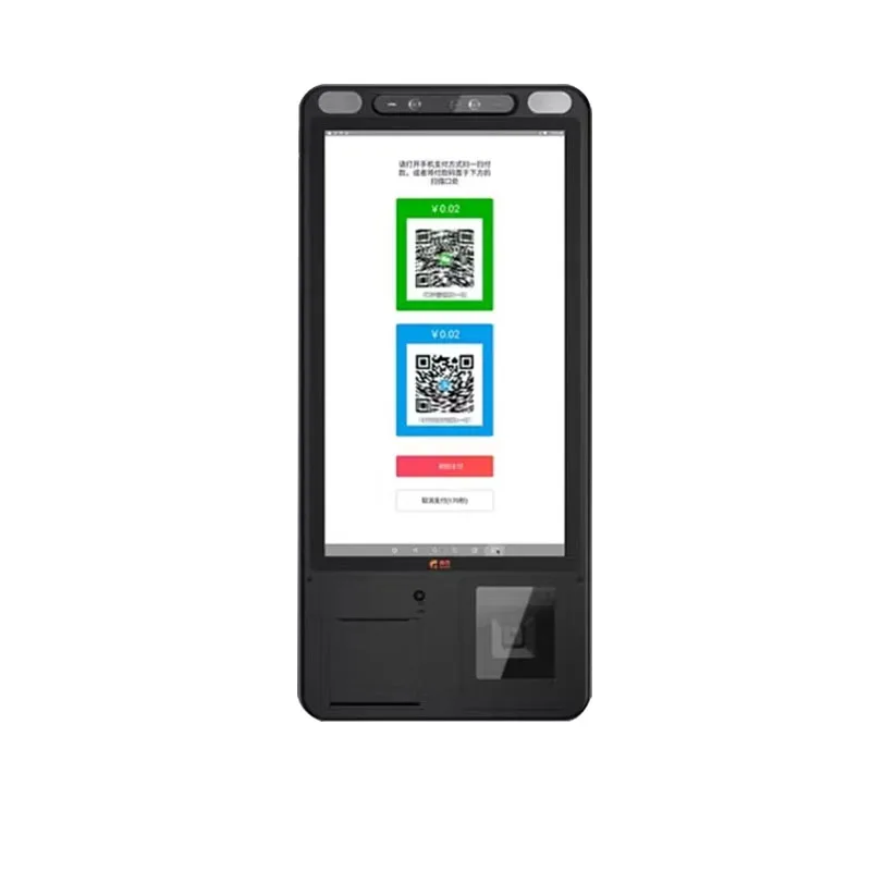 Máquina de pagamento de pedido de serviço automático Quiosque de pagamento de pedido de restaurante Sistema POS com tela sensível ao toque