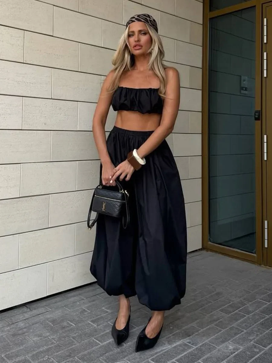 

Autumn Womens 100% Cotton Loose Lantern Style Wide Leg Pants Street Style Casual Lazy Pants Fashion Trousers